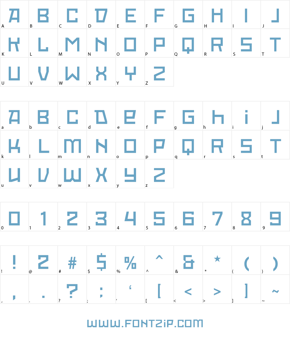 Red October Light Font Character
